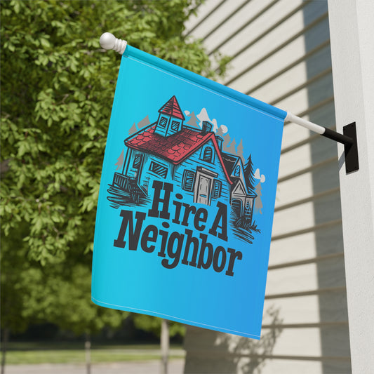 Hire A Neighbor Garden & House Banner